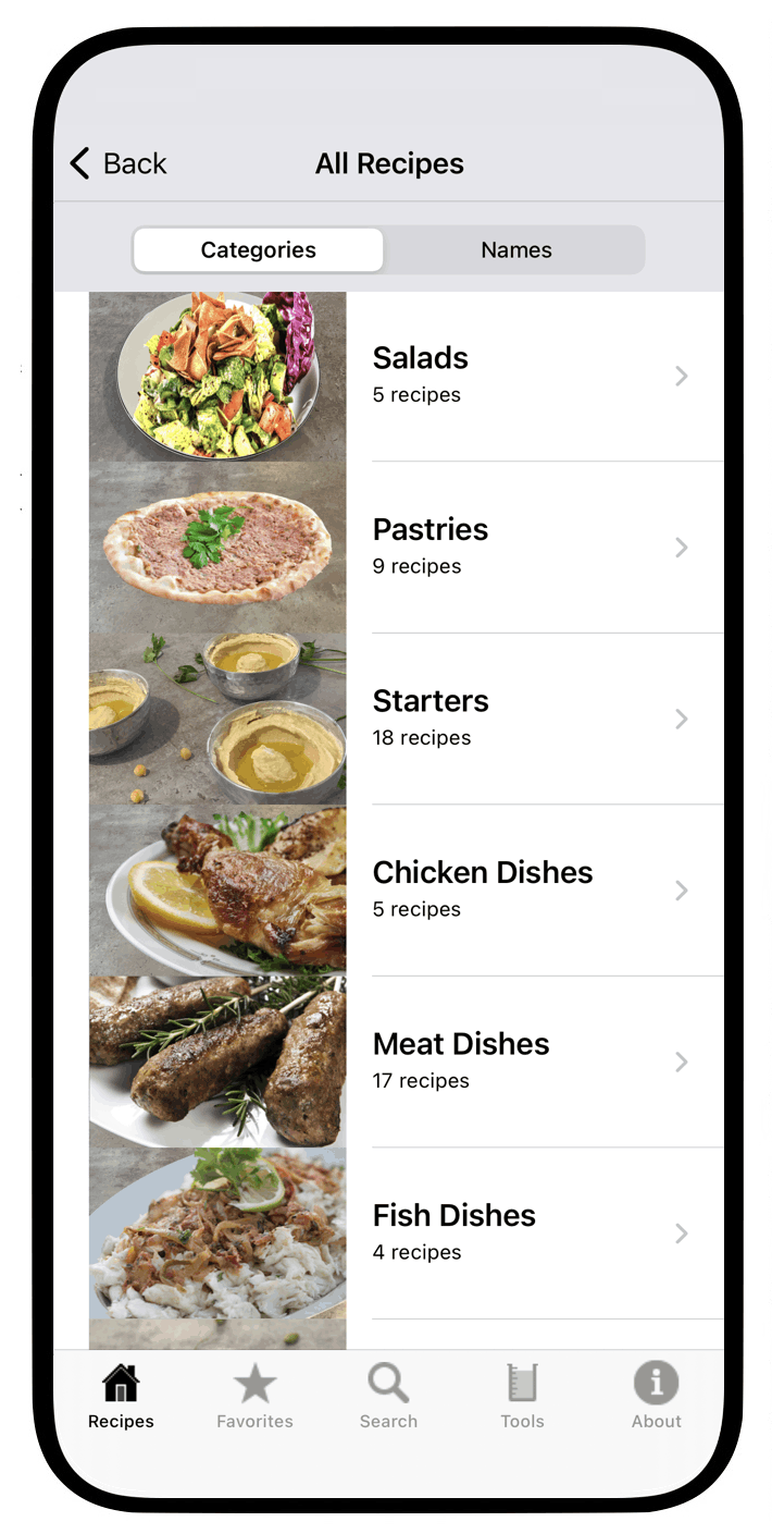 100 Lebanese Recipes iOS App