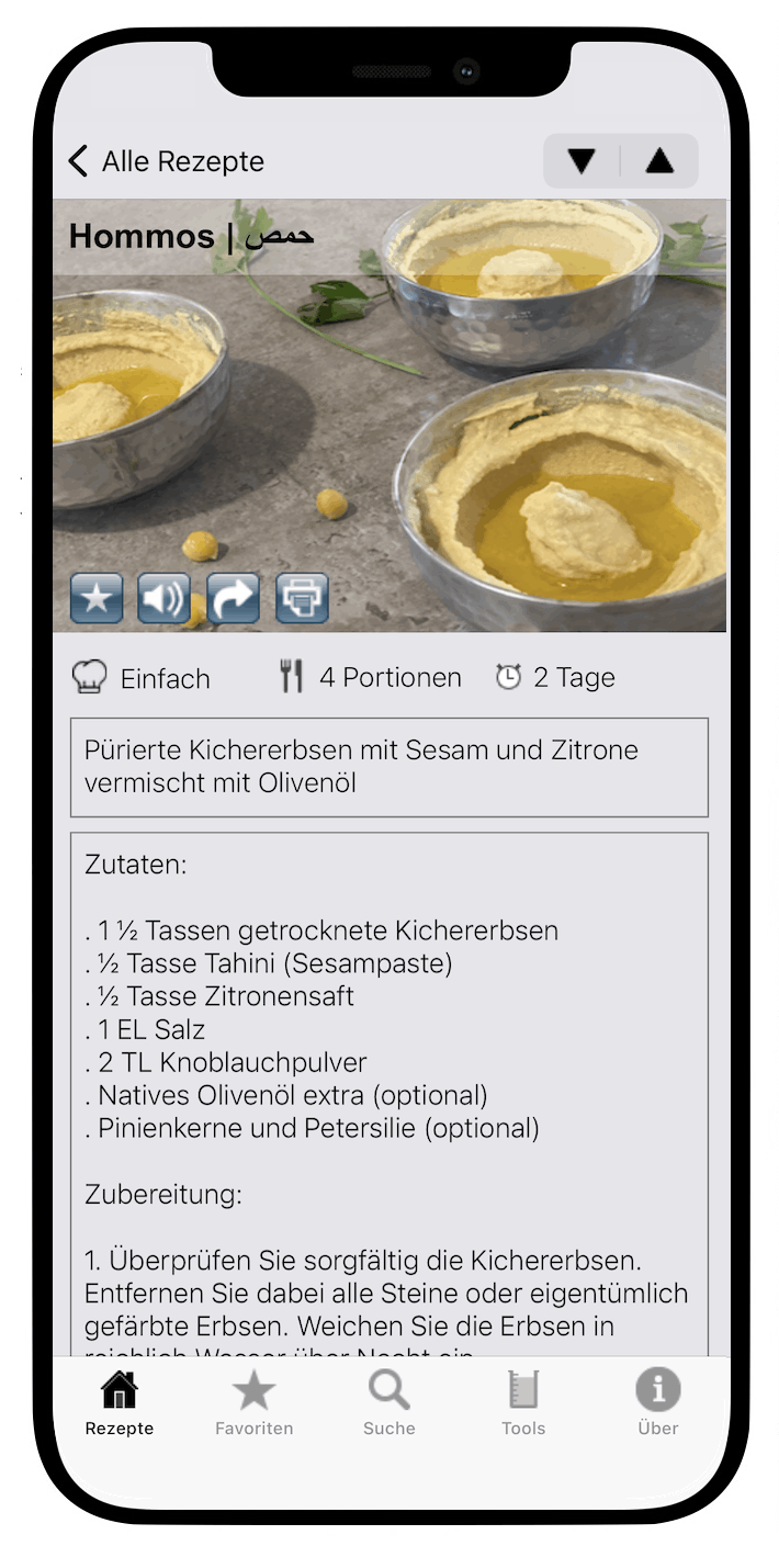 100 Libanesische Rezepte - iOS App