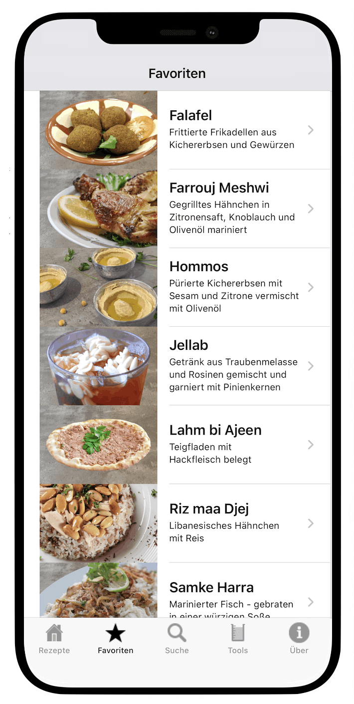 100 Libanesische Rezepte - iOS App