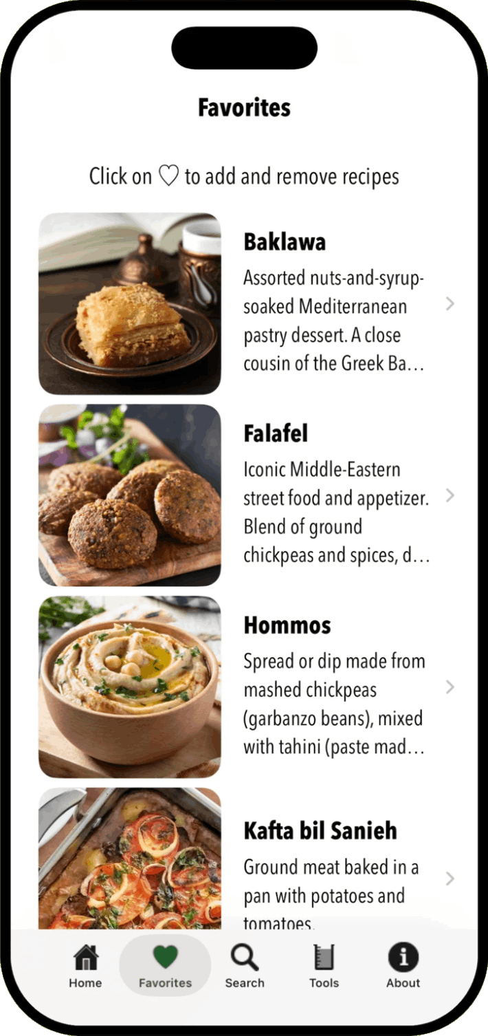 100 Lebanese Recipes iOS App