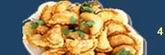Sambousik: Pastries with meat and pine nuts.