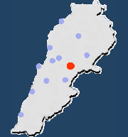 Lebanon Guide: Touristic Sites: Map of Lebanon